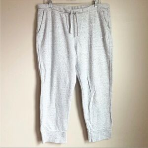 NIKE Gray Thermal Waffle Knit Jogger Sweatpants Women's Size XL
